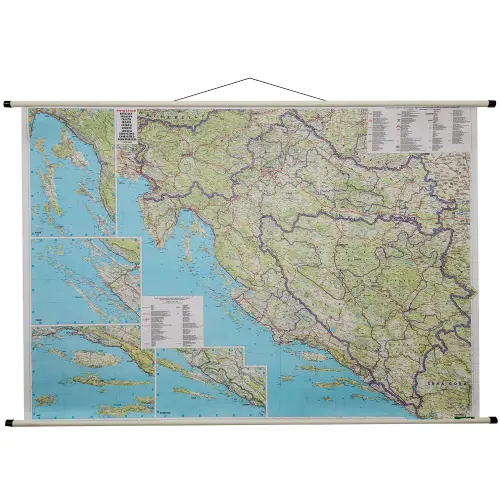 Chorwacja mapa ścienna 1:500 000