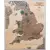 Anglia i Walia Executive mapa ścienna polityczna arkusz laminowany 1:868 420
