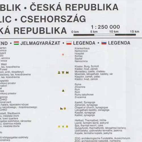 Czechy, 1:250 000