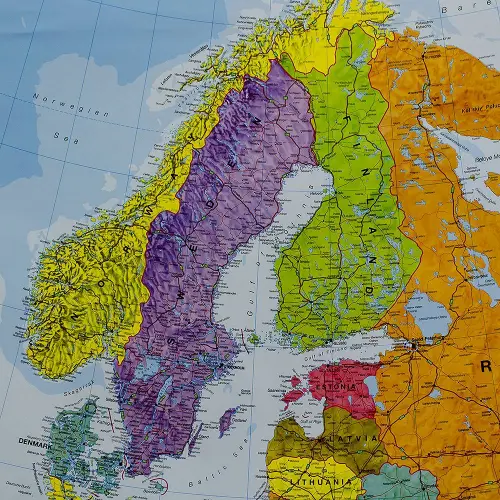 Europa mapa ścienna polityczna arkusz laminowany 1:3 200 000
