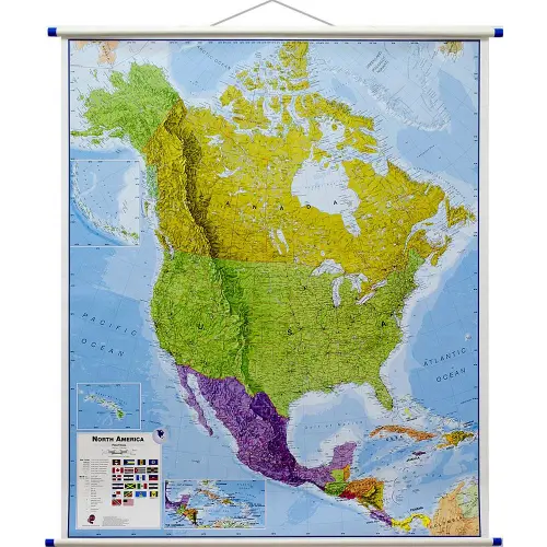 Ameryka północna mapa ścienna 1:7 000 000