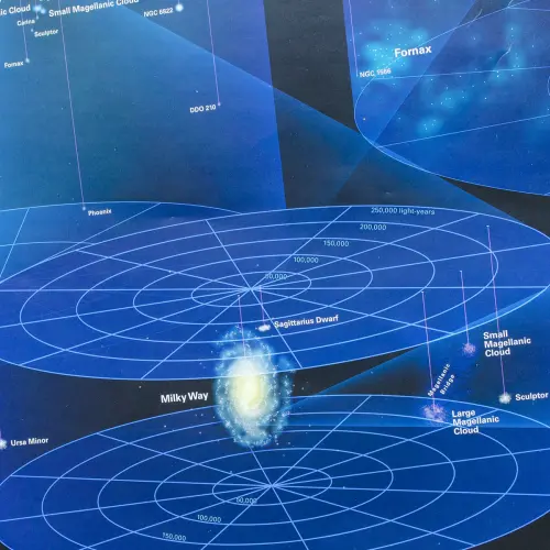 Wszechświat mapa ścienna na podkładzie magnetycznym