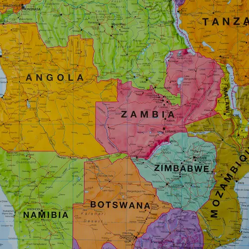 Afryka mapa ścienna polityczna na podkładzie do wpinania 1:8 000 000