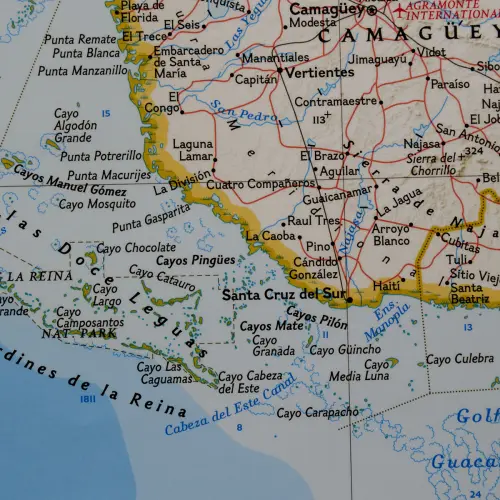 Kuba Classic mapa ścienna polityczna na podkładzie magnetycznym 1:1 500 000