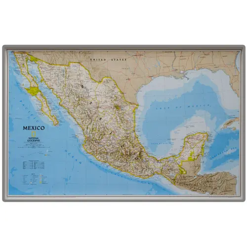 Meksyk Classic mapa ścienna polityczna na podkładzie magnetycznym 1:4 370 000