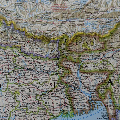 Indie Classic mapa ścienna polityczna 1:5 545 000
