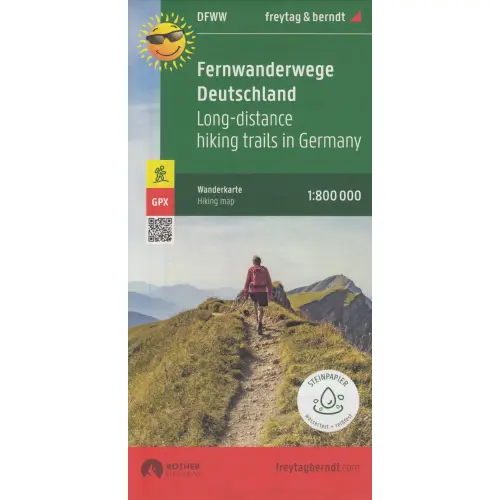 Fernwanderwege Deutschland, 1:800 000