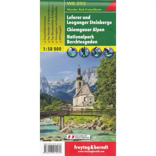 Loferer, Leoganger Steinberge, Chiemgauer Alpen, Berchtesgaden, 1:50 000