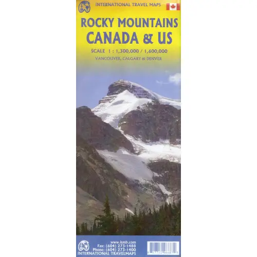 Rocky Mountains of Canada & US, 1:1 300 000 / 1:600 000