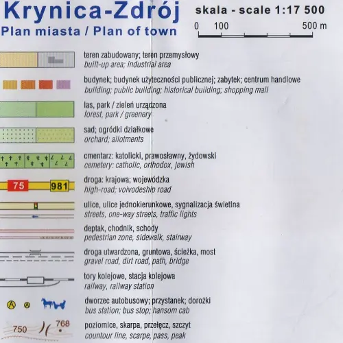 Krynica-Zdrój, 1:17 500