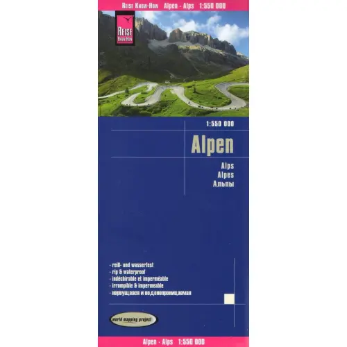 Alpen, 1:550 000