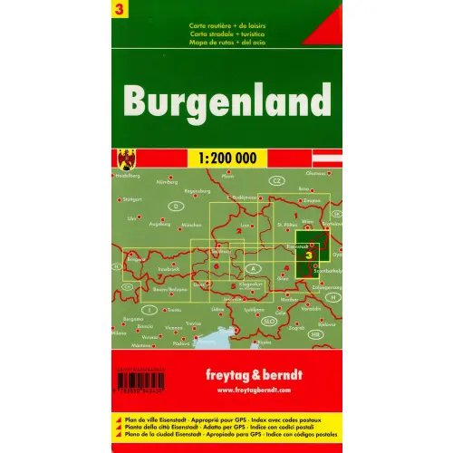 Austria część 3 Burgenland, 1:200 000