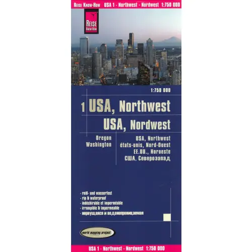 USA Nordwest, 1:750 000