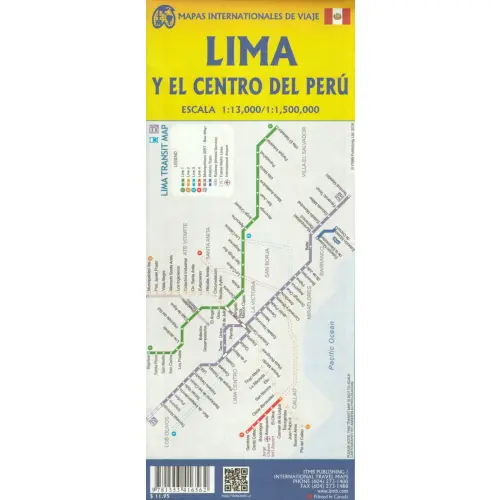 Lima & Central Peru 1:13 000 / 1:1 500 000