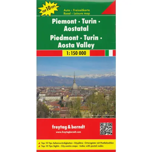 Piemont, Turyn, Dolina Aosty, 1:150 000
