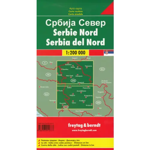 Serbia część północna, 1:200 000
