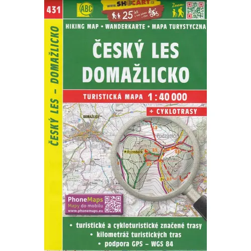 Český les, Domažlicko, 1:40 000