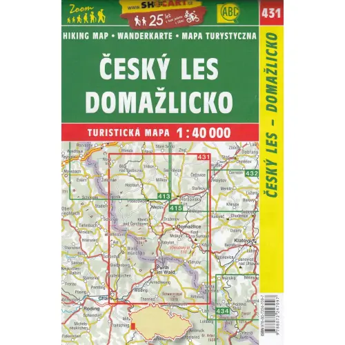 Český les, Domažlicko, 1:40 000