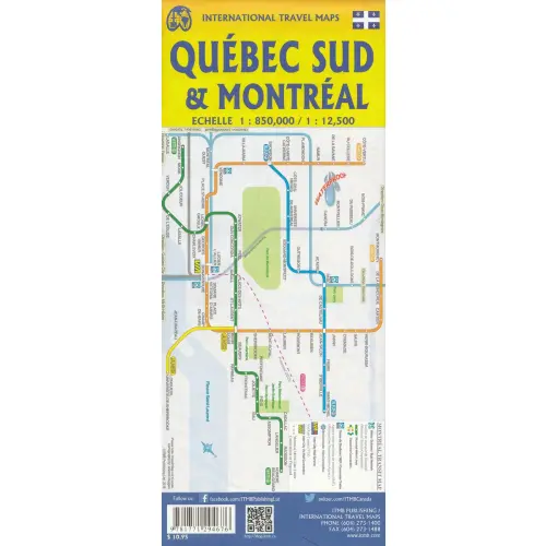 Montreal & Southern Quebec, 1:12 500 / 1:850 000
