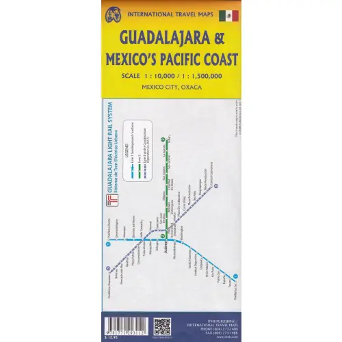 Mexico's Pacific Coast & Guadalajara, 1:1 500 000 / 1:10 000