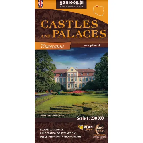 Castles and Palaces Pomerania, 1:230 000