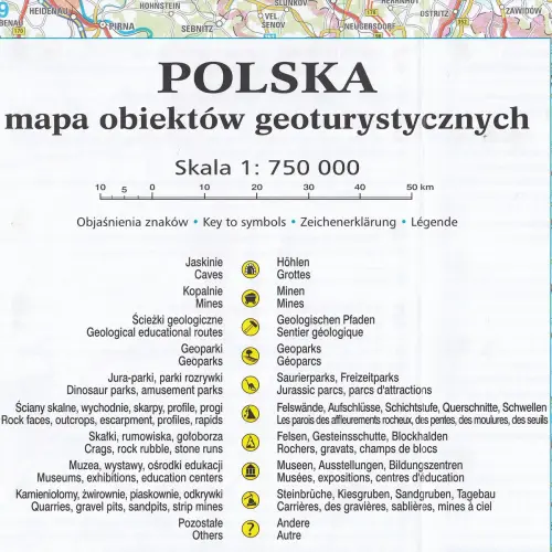 Polska mapa geoturystyczna, 1:750 000