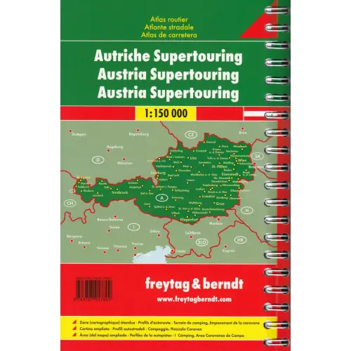Austria atlas samochodowy, 1:150 000