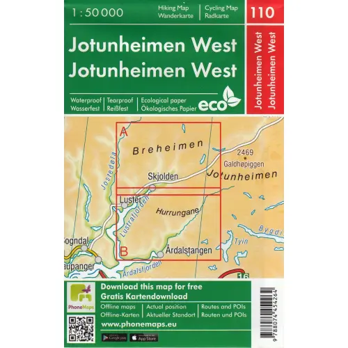 Jotunheimen West, 1:50 000
