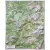Val Gardena, Val Di Fassa mapa plastyczna, 3D 1:50 000