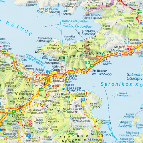Grecja mapa ścienna, 1:700 000