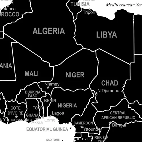 The World mapa ścienna polityczna - naklejka M