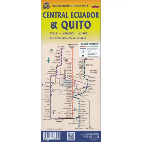 Quito and Ecuador Central, 1:12 400 / 1:600 000