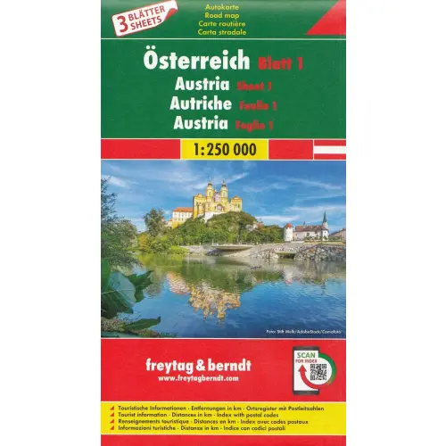 Austria zestaw 3 map, 1:250 000