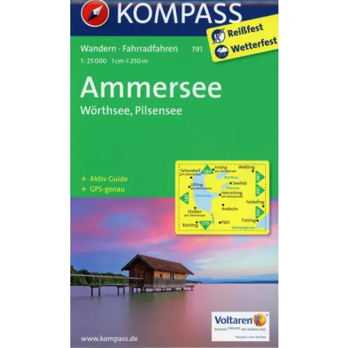 Ammersee, Worthersee, Pilsensee, 1:25 000