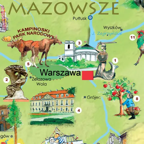 Polska Młodego Odkrywcy puzzle dla dzieci - 200 elementów