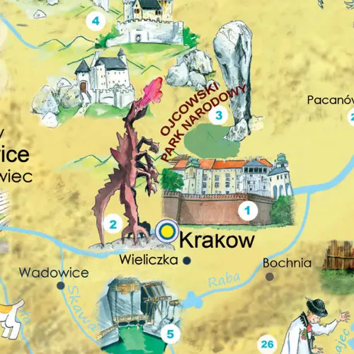 Polska Młodego Odkrywcy MIDI mapa ścienna dla dzieci