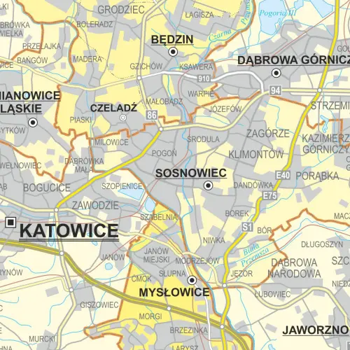Polska mapa ścienna dwustronna fizyczno-administracyjna arkusz laminowany 1:500 000