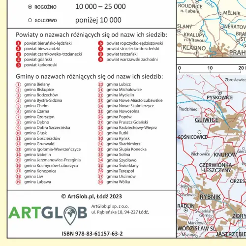 Polska administracyjna mapa ścienna - naklejka, 1:1 000 000