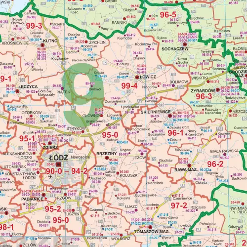 Polska mapa ścienna administracyjno-drogowa arkusz papierowy 1:700 000