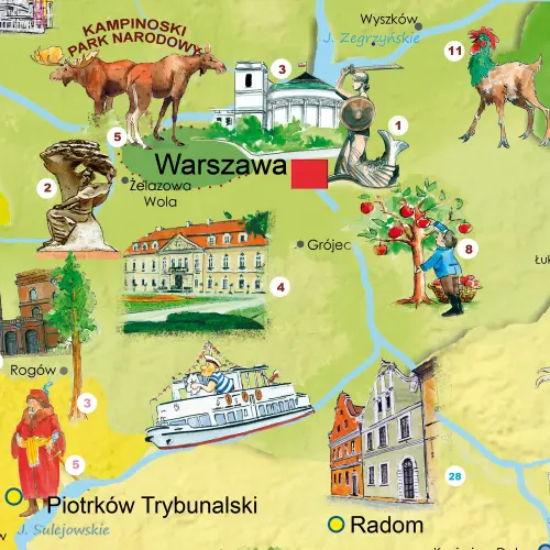 Polska Młodego Odkrywcy mapa ścienna dla dzieci ArtGlob