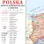 Polska fizyczno-administracyjna mapa - podkładka na biurko