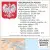 Polska mapa ścienna administracyjna na podkładzie do wpinania znaczników 1:700 000