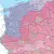 Polska - regiony fizycznogeograficzne mapa ścienna, 1:700 000