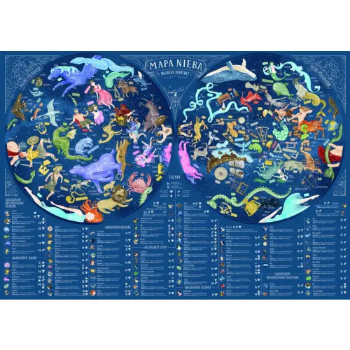 Mapa nieba puzzle dla dzieci - 200 elementów