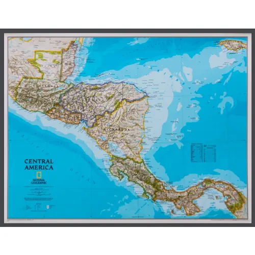Ameryka Centralna Classic mapa ścienna polityczna na podkładzie magnetycznym 1:2 541 000