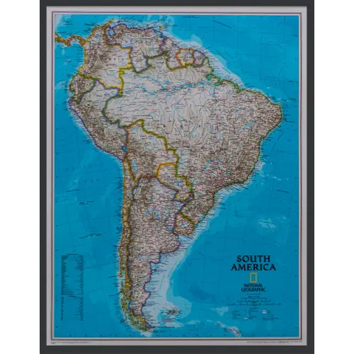 Ameryka Południowa Classic mapa ścienna polityczna na podkładzie magnetycznym 1:11 121 000