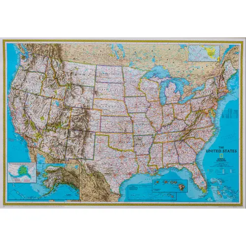 USA Classic mapa ścienna polityczna arkusz papierowy 1:4 561 000