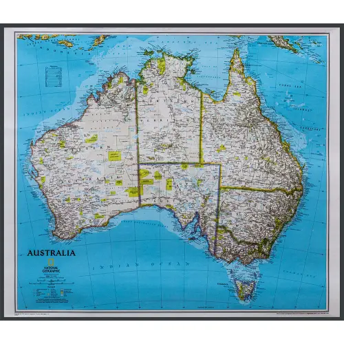 Australia Classic mapa ścienna polityczna na podkładzie magnetycznym 1:6 413 000