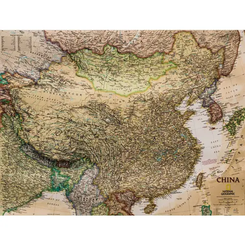 Chiny Executive mapa ścienna polityczna arkusz papierowy 1:7 804 000