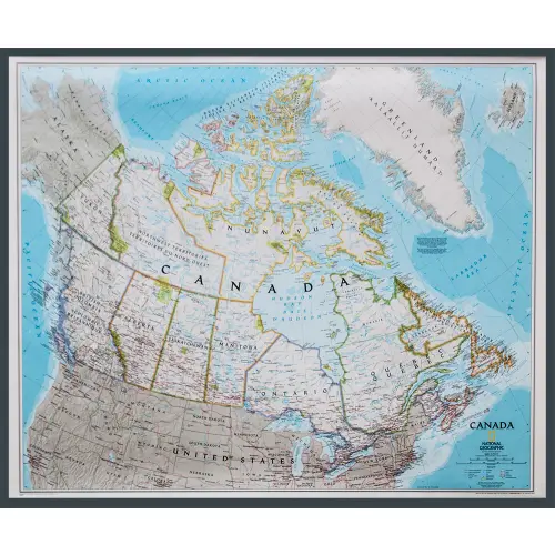 Kanada Classic mapa ścienna polityczna na podkładzie magnetycznym 1:6 500 000